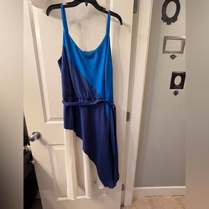 Lane Bryant Vibrant Asymmetrical Blue Dress